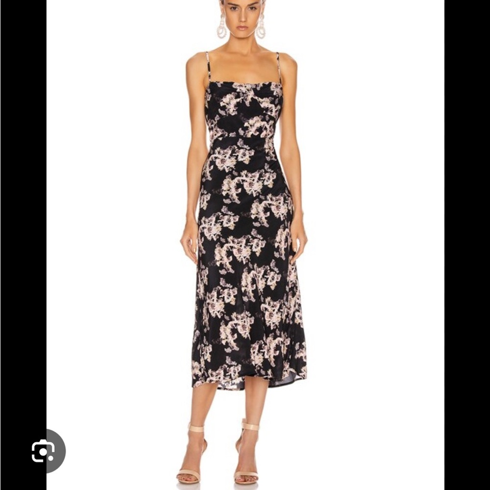 IRO Orah Floral Midi Dress- EUC - Size 2